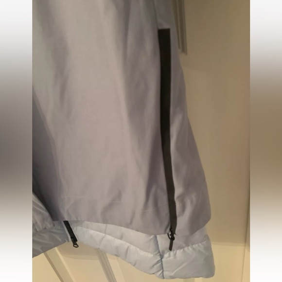 NIKE Down Puffer w/ WindbreakerJacket Women Large Blue 2PC. Set Water Resistant - Picture 6 of 16